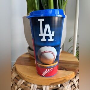 LA DODGERS | Large Game Cup Plastic Tumbler with Lid